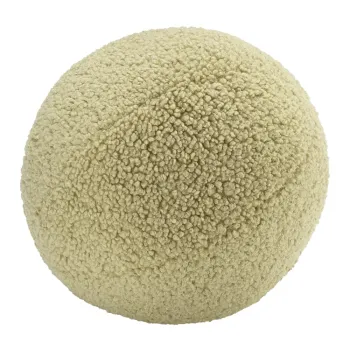 Perna pentru canapea pentru copii verde cu tapiterie din tesatura boucle Ball - Wigiwama imagine