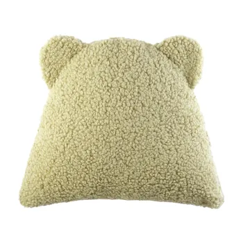 Perna pentru canapea pentru copii verde cu tapiterie din tesatura boucle Bear - Wigiwama imagine
