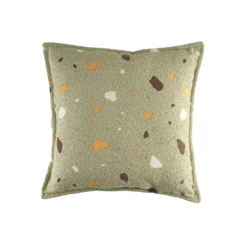 Perna pentru canapea pentru copii verde cu tapiterie din tesatura boucle/cu tapiterie din chenille Terrazzo Block - Wigiwama imagine