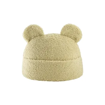 Perna pentru canapea pentru copii verde cu tapiterie din tesatura boucle Teddy Pouch - Wigiwama imagine