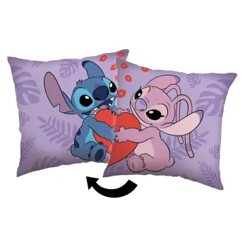Perna pentru copii din polar/fleece 40x40 cm Lilo and Stitch 