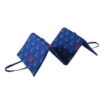 Perna pentru scaun de gradina albastra pentru sezlong 49x137 cm Anchors - B.E.S. imagine