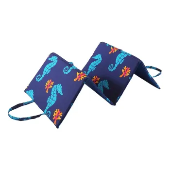 Perna pentru scaun de gradina albastra pentru sezlong 49x137 cm Seahorse - B.E.S. imagine
