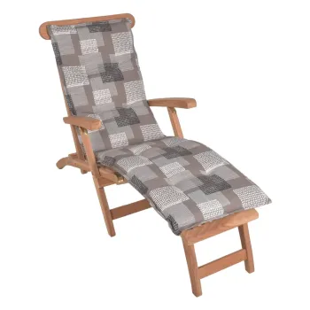 Perna pentru scaun de gradina gri pentru sezlong 52x170 cm Stoke - Sun Garden imagine