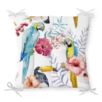 Perna pentru scaun Minimalist Cushion Covers Jungle Birds, 40 x 40 cm imagine