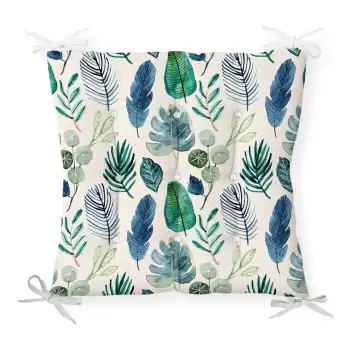 Perna pentru scaun Minimalist Cushion Covers Navy Flower, 40 x 40 cm imagine