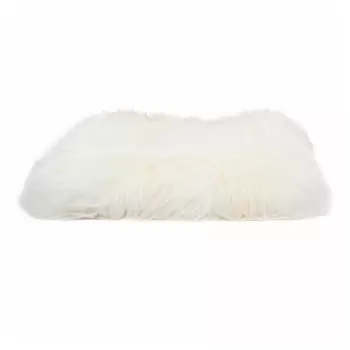Perna scaun din blana de oaie Native Natural Square, 40 x 40 cm, alb imagine