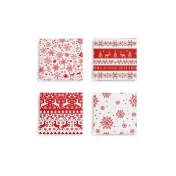 Perne de scaun 4 buc. 40x40 cm cu model de Craciun Snowflakes - Mila Home imagine