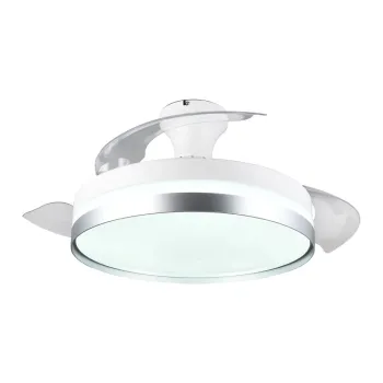 Plafoniera alba/argintie LED Lindberg - Trio imagine