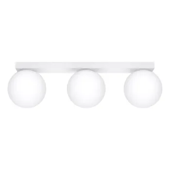 Plafoniera alba cu abajur din sticla o 12 cm Umerta - Nice Lamps imagine