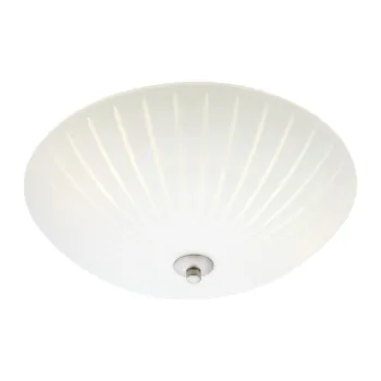 Plafoniera alba cu abajur din sticla o 35 cm Cut - Markslojd imagine