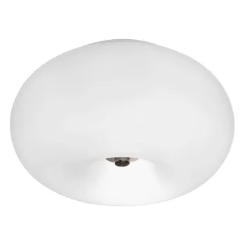 Plafoniera alba cu abajur din sticla OPTICA - EGLO imagine