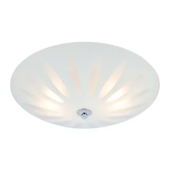 Plafoniera alba cu abajur din sticla Petal - Markslojd imagine