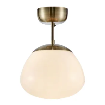 Plafoniera alba/in culoarea bronz cu abajur din sticla o 25 cm Rise - Markslojd imagine