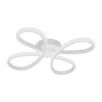 Plafoniera alba LED 40x40 cm Fly - Trio imagine