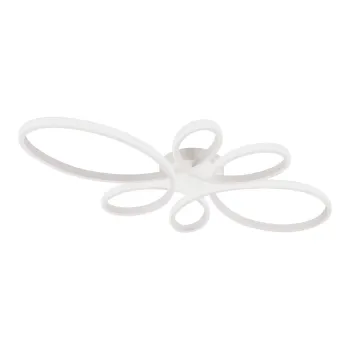 Plafoniera alba LED 45.5x83 cm Fly - Trio imagine