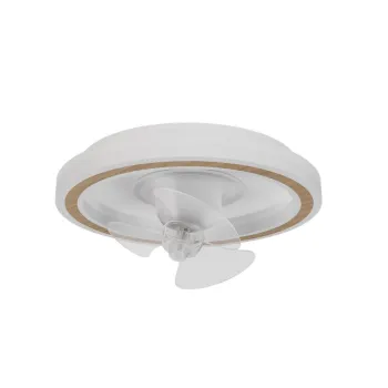 Plafoniera alba LED cu control prin telecomanda/cu ventilator Alan Move - SULION imagine
