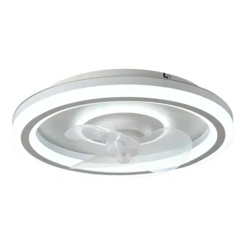 Plafoniera alba LED cu control prin telecomanda/cu ventilator Alan - SULION imagine