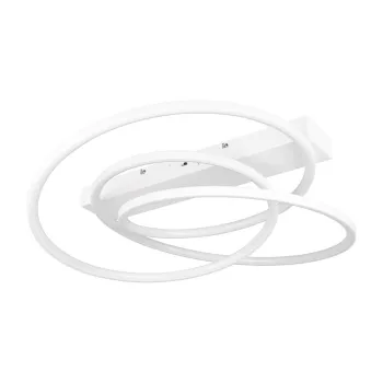 Plafoniera alba LED cu intensitate reglabila 49x64 cm Darvin - Trio imagine