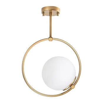 Plafoniera aurie cu abajur din sticla 39x26 cm Dolunay - Opviq lights imagine