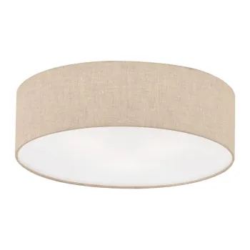 Plafoniera bej cu abajur textil o 40 cm Thor - Fischer & Honsel imagine