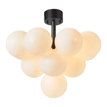 Plafoniera cu 13 becuri Markslojd Merlot, negru imagine