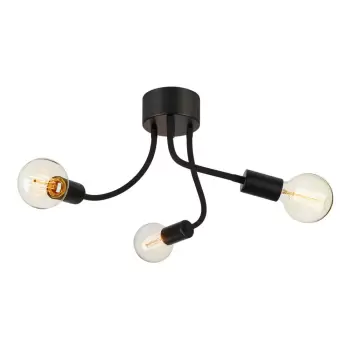 Plafoniera cu 3 becuri Markslojd Medua, negru imagine