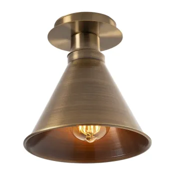 Plafoniera in culoarea bronz cu abajur din metal o 20 cm Berceste - Opviq lights imagine