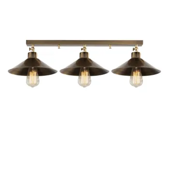 Plafoniera in culoarea bronz cu abajur din metal o 24 cm Berceste - Opviq lights imagine