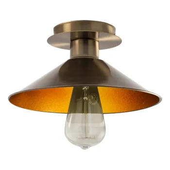 Plafoniera in culoarea bronz cu abajur din metal o 24 cm Berceste - Opviq lights imagine
