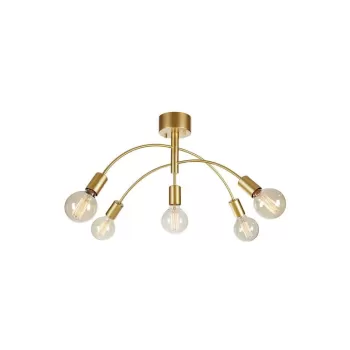 Plafoniera Markslojd Cygnus, latime 70 cm, auriu imagine