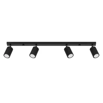 Plafoniera neagra 6,5x81 cm Gleam - Nice Lamps imagine