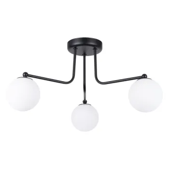 Plafoniera neagra-alba Beam - Nice Lamps imagine