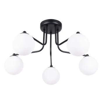 Plafoniera neagra-alba Beam - Nice Lamps imagine