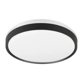 Plafoniera neagra-alba LED o 47 cm Spacy - Trio imagine