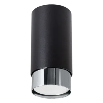 Plafoniera neagra/argintie Crown - Nice Lamps imagine