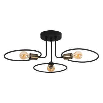 Plafoniera neagra Circle - Opviq lights imagine