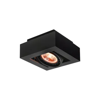 Plafoniera neagra cu abajur din metal 18,5x18,5 cm Loid - GTV imagine