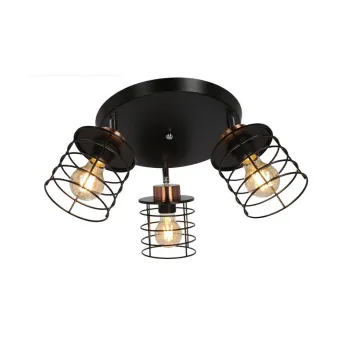 Plafoniera neagra din metal Glob - Candellux Lighting imagine