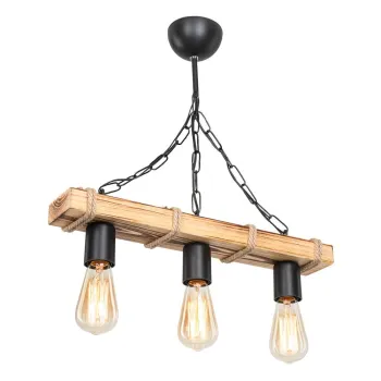 Plafoniera neagra/in culoare naturala 10.5x48.5 cm - Squid Lighting imagine