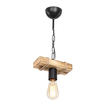 Plafoniera neagra/in culoare naturala 10x20 cm - Squid Lighting imagine