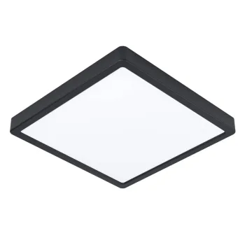 Plafoniera neagra LED 28,5x28,5 cm FUEVA 5 - EGLO imagine