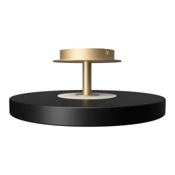 Plafoniera neagra LED cu abajur din metal o 43 cm Asteria Up - UMAGE imagine