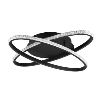 Plafoniera neagra LED Lane - Trio imagine