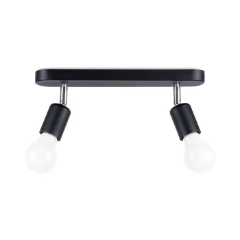 Plafoniera neagra o 6 cm Brando - Nice Lamps imagine