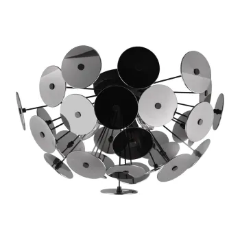 Plafoniera negru-mat Discalgo - Trio imagine