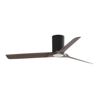 Plafoniera negru-mat/in culoare naturala inchisa LED din metal Polar - Nova Luce imagine