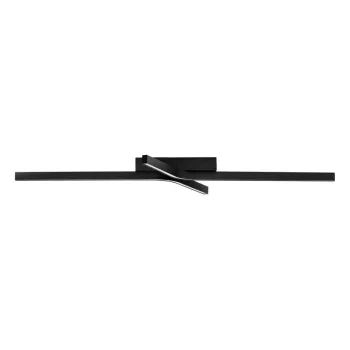 Plafoniera negru-mat LED cu intensitate reglabila din aluminiu 50x100 cm Akro - Nova Luce imagine