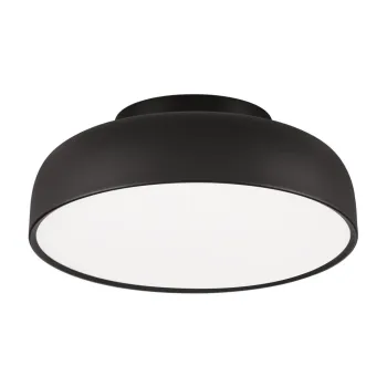 Plafoniera negru-mat LED cu intensitate reglabila din aluminiu Noelia - Nova Luce imagine