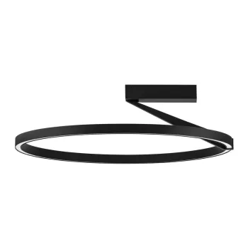 Plafoniera negru-mat LED cu intensitate reglabila din aluminiu Tilia - Nova Luce imagine